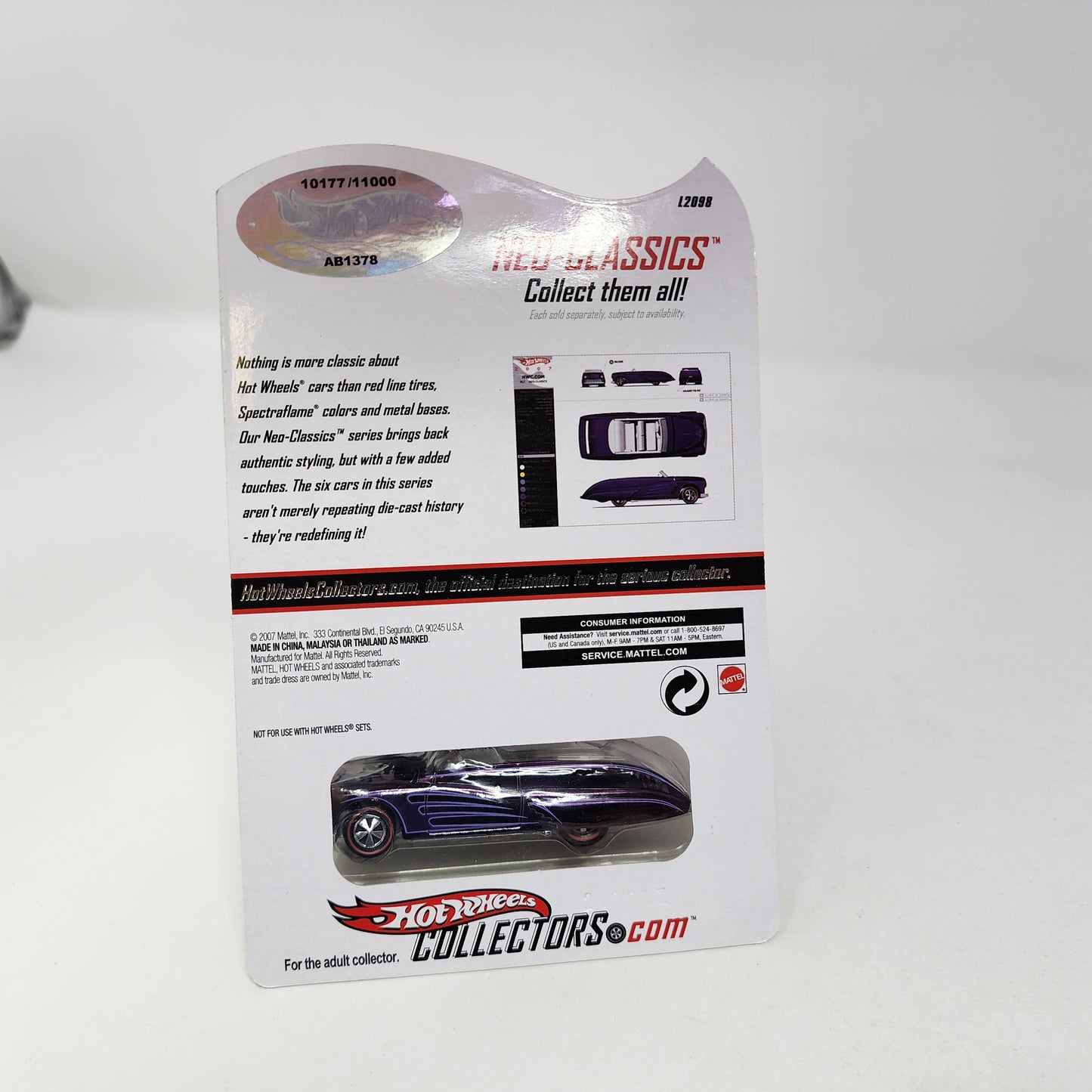 Purple Passion Convertible Series 6 * Hot Wheels Red Line Club RLC Neo-Classics