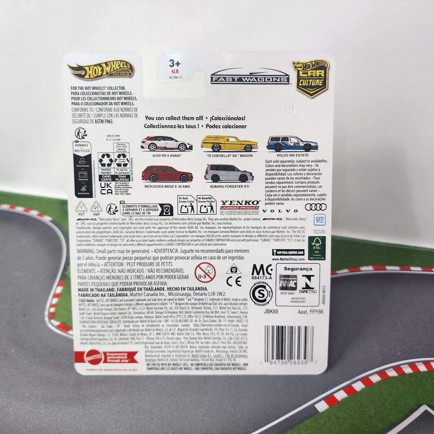 Mercedes-Benz E 36 AMG * Burgundy * Hot Wheels Car Culture Fast Wagons