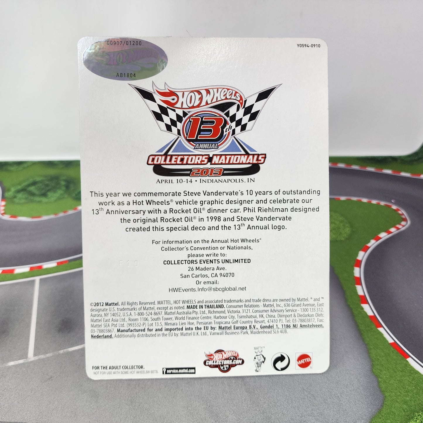 Rocket Oil * Hot Wheels Nationals 13th Indianapolis