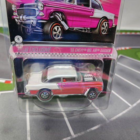 55 Chevy Bel Air Gasser * PINK * Hot Wheels Red Line Club RLC Club Party