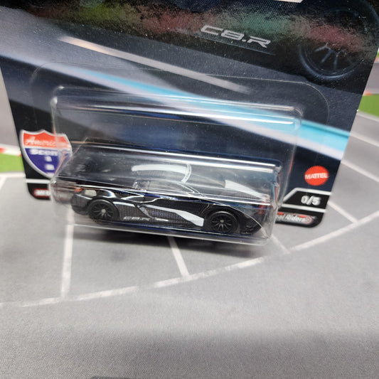 Corvette C8.R 0/5 * Black CHASE * Hot Wheels Car Culture AMERICAN SCENE