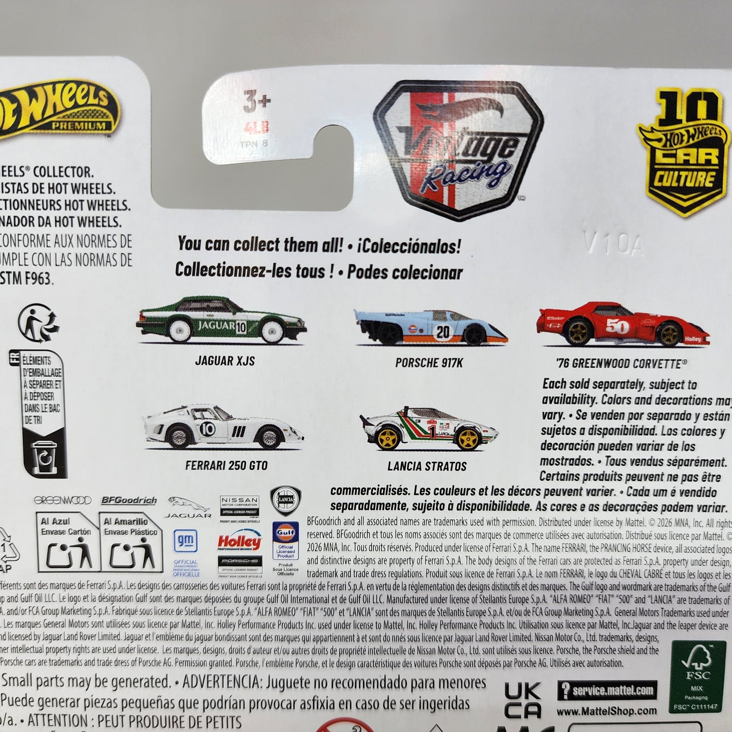 Vintage Racing * 5 Car Set * 2026 Hot Wheels Car Culture Case T