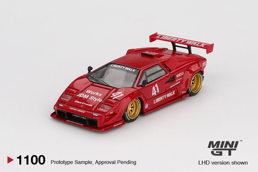 MINI GT 1:64 Lamborghini Countach LB-WORKS- Red