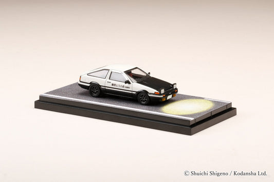 Hobby Japan 1:64 Toyota Sprinter Trueno GT APEX (AE86) 闋枃瀛桪 PROJECT D OPEN HEADLIGHTS / WITH 4A-GE 5 VALVE聽DISPLAY MODEL