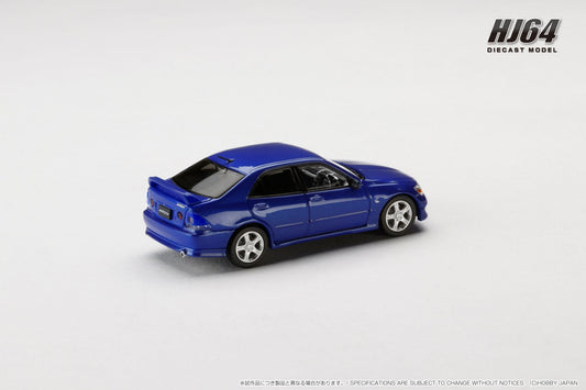 Hobby Japan 1:64 Toyota ALTEZZA RS200 (E10) 1998 Genuine Option Parts in Blue Mica