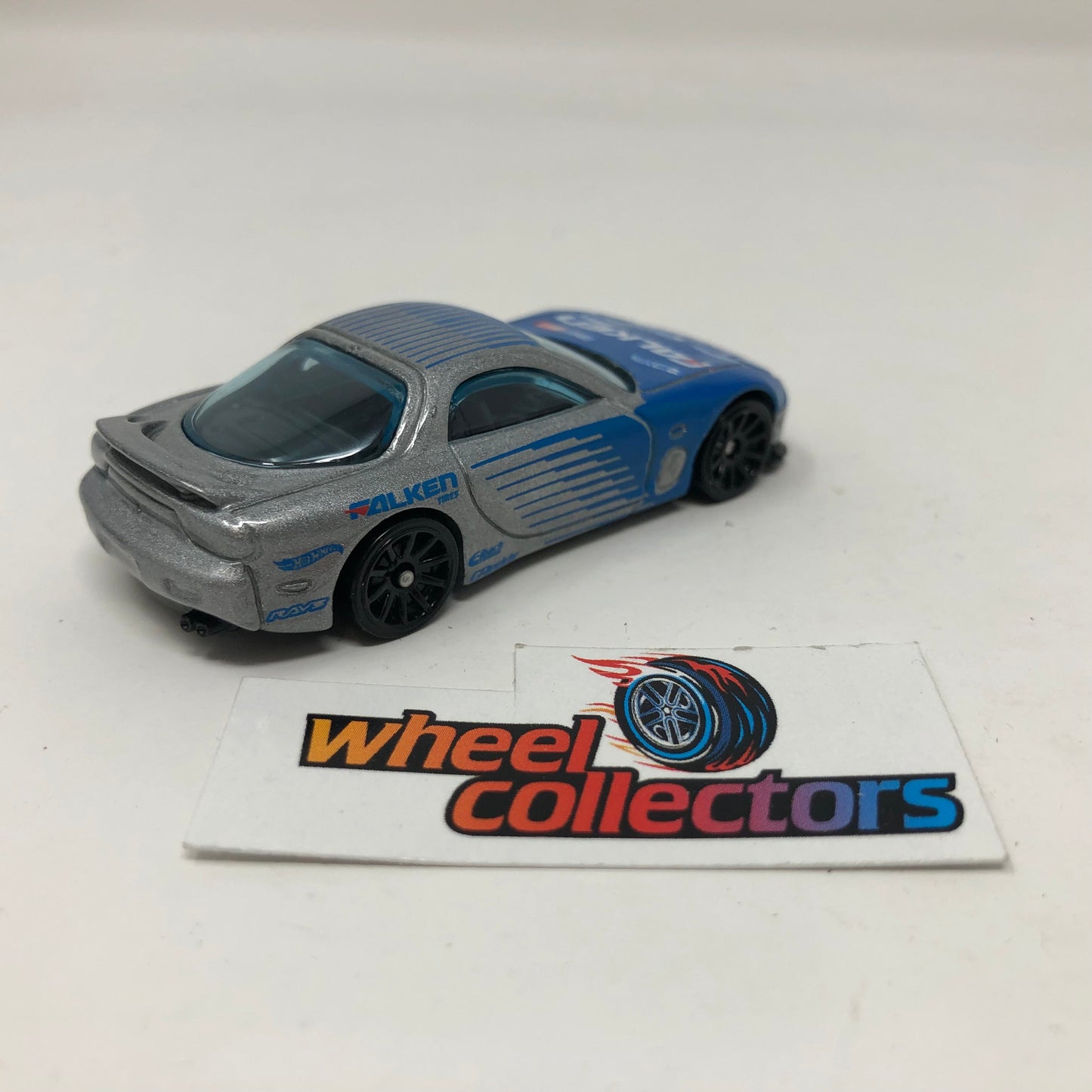 95 Mazda RX-7 * Blue / Silver * Hot Wheels Loose 1:64 Scale
