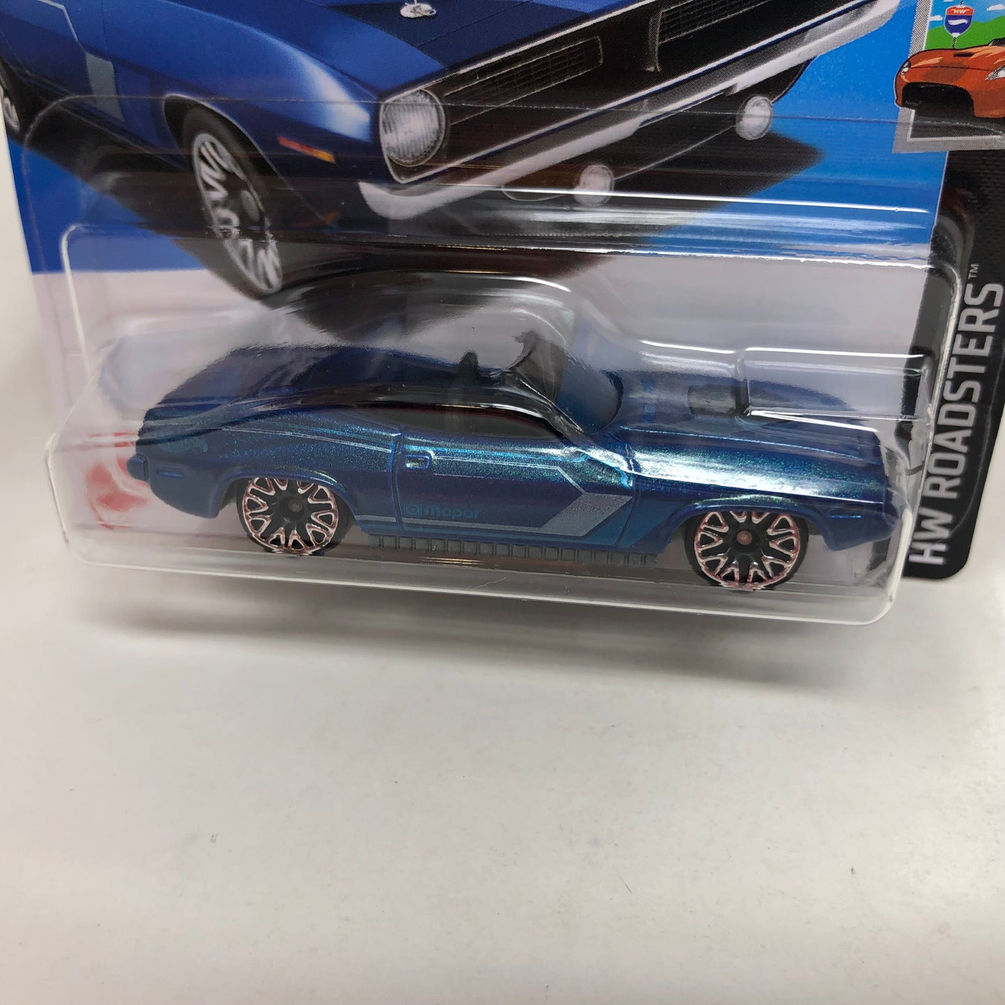 70 Plymouth Barracuda #20 * Blue * 2024 Hot Wheels Basic Short Card Case A
