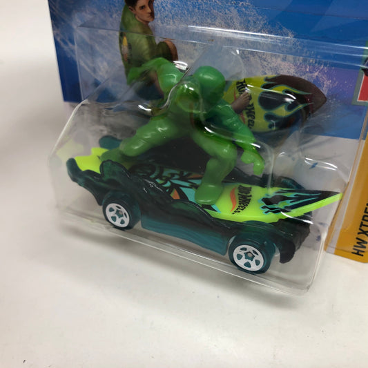 Surf's Up #17 * Green * 2024 Hot Wheels Basic Short Card Case A