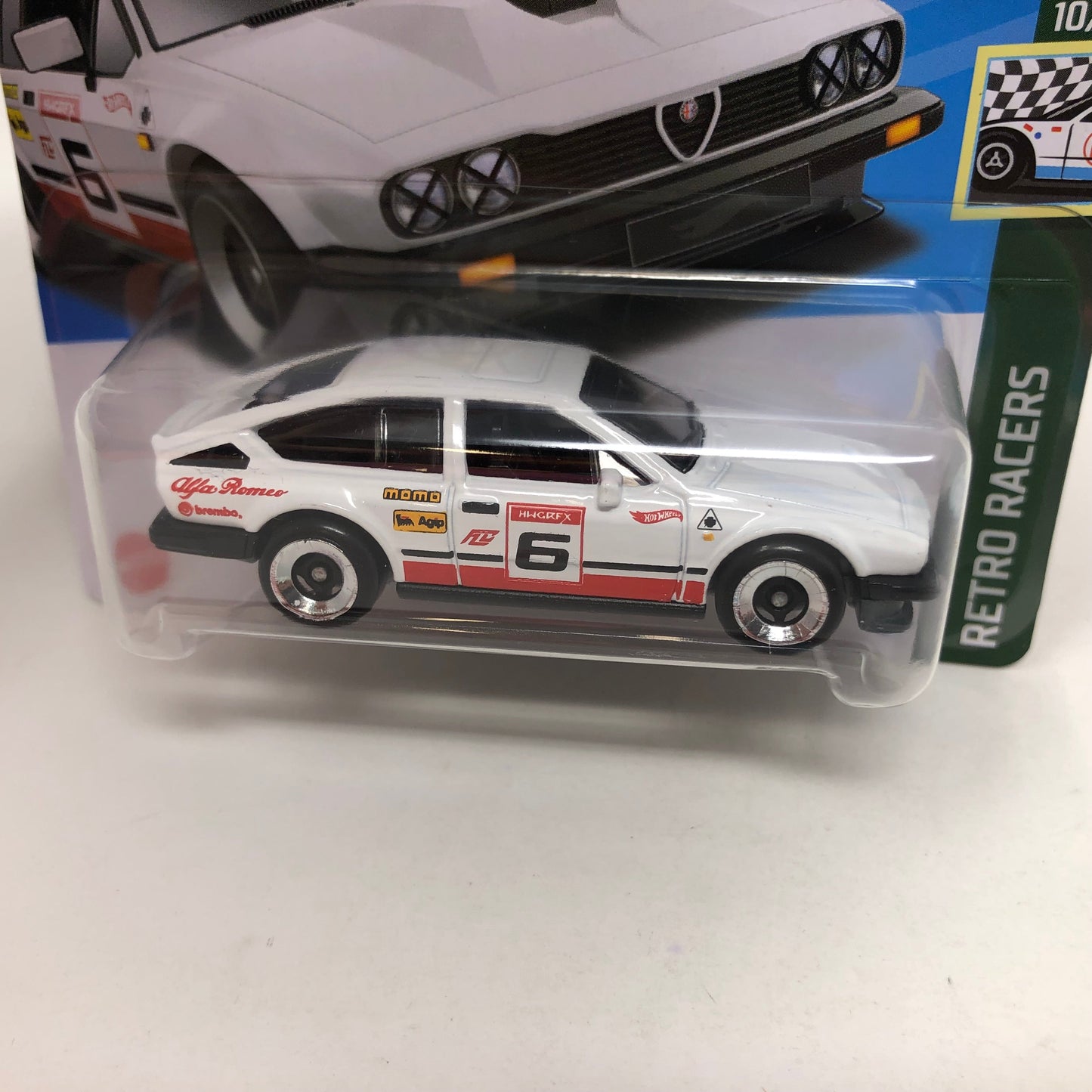 Alfa Romeo GTV6 3.0 #185 * White * 2024 Hot Wheels Basic Short Card Case A