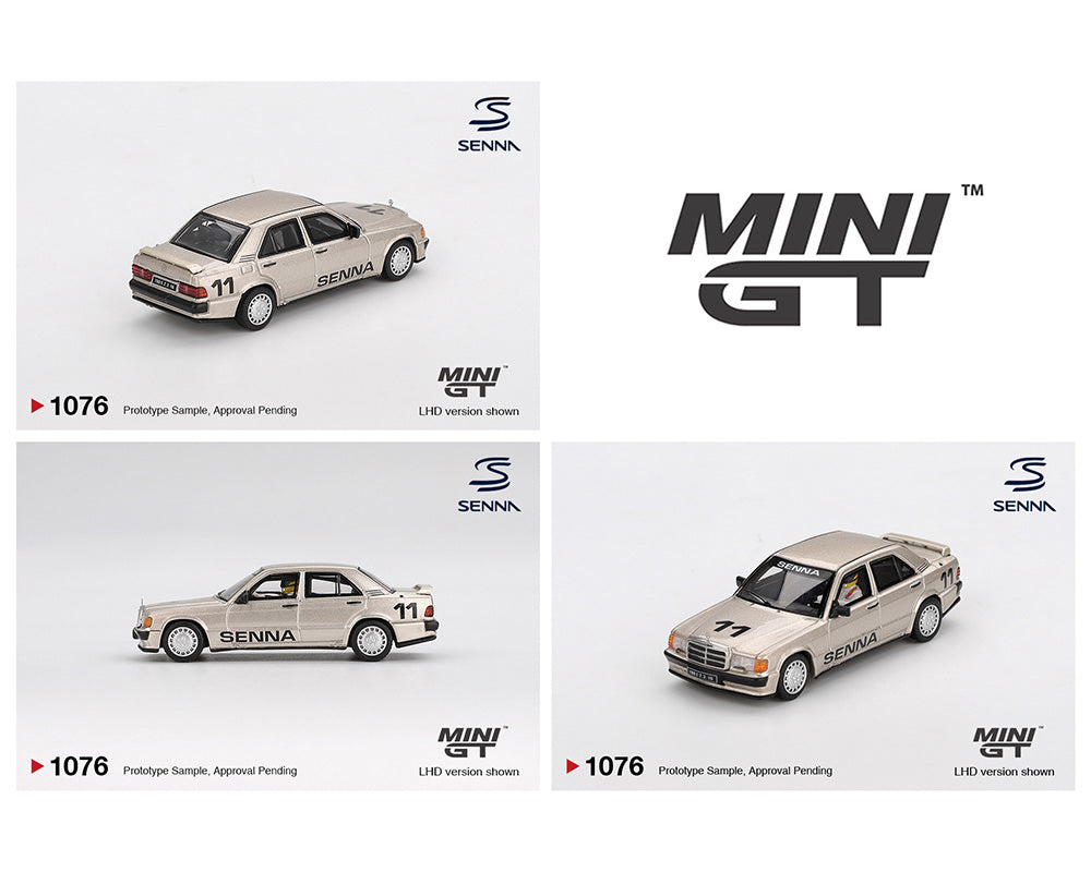 *PREORDER* MINI GT 1:64 Mercedes-Benz 190 E 2.3-16 #11 Ayrton Senna 1984 N眉rburgring Race of Champions w/ Figure