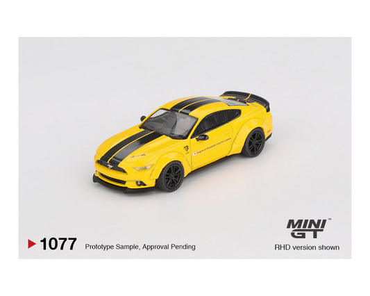 MINI GT 1:64 Ford Mustang LB-WORKS in Triple Yellow