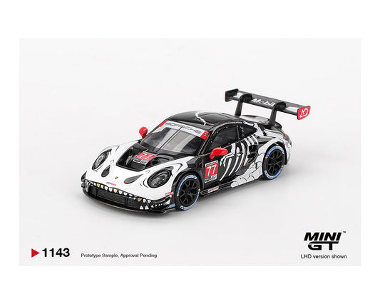 MINI GT 1:64 Porsche 911 GT3 R #77 AO Racing 2025 IMSA Petit Le Mans (LIMIT 2 PER CUSTOMER)