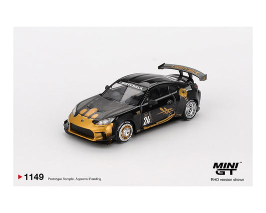 MINI GT 1:64 Toyota GR86 LB Nation 鈥?Black/Gold
