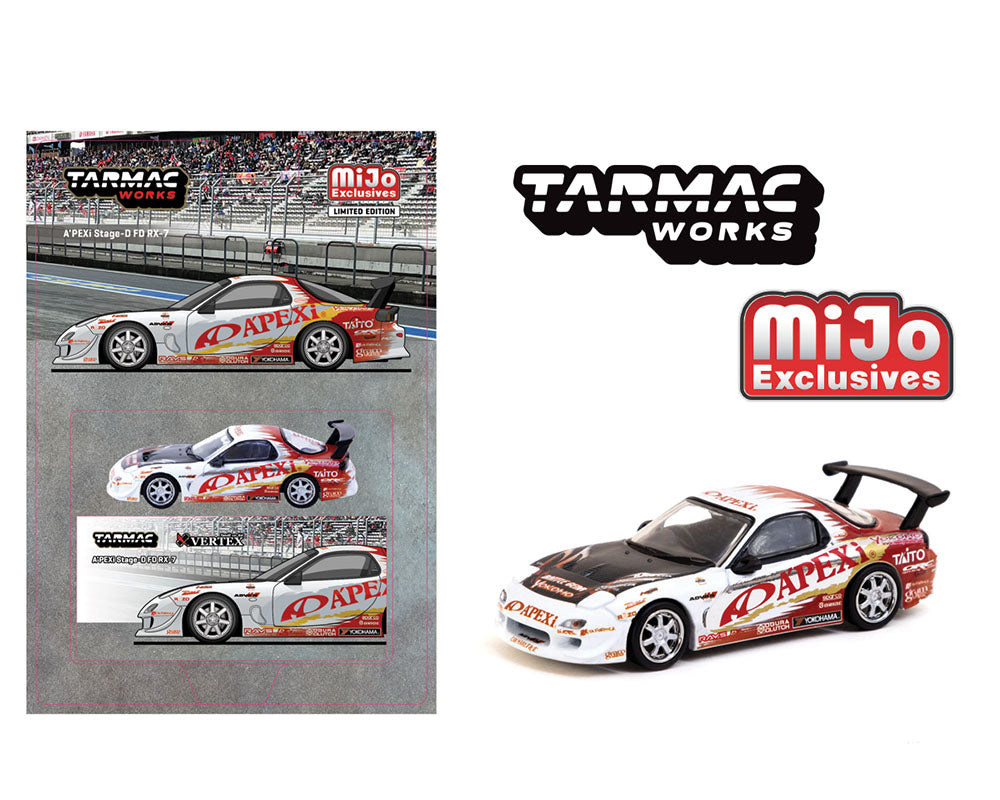 Tarmac Works 1/64 Mazda RX-7 (FD3S) A鈥橮EXi Stage-D in White