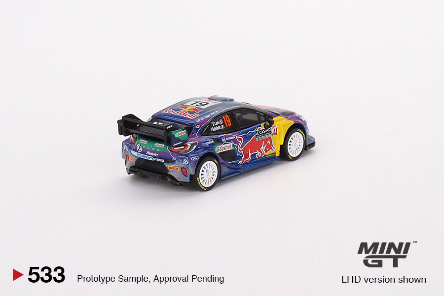 MINIGT 1:64 Ford Puma Rally1 #19 M-Sport Ford WRT 2022 Rally MonteCarlo Winner LHD