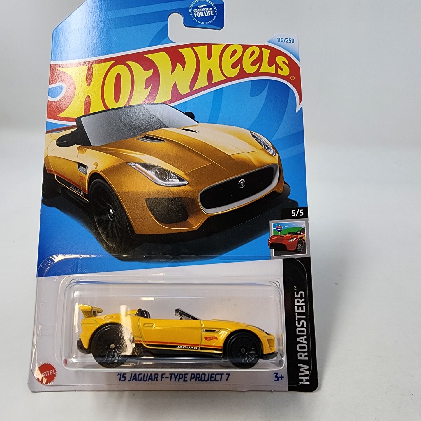 15 Jaguar F-Type Project 7 #116 * Yellow * 2024 Hot Wheels