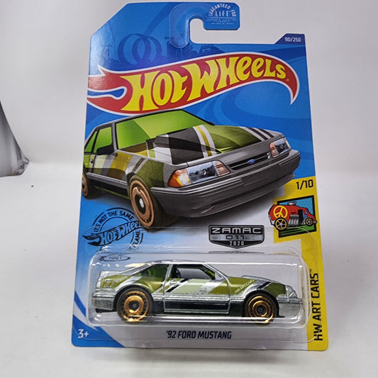92 Ford Mustang #90 * Zamac * 2020 Hot Wheels Basic