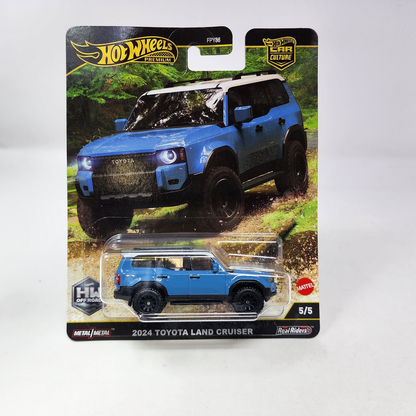 2024 Toyota Land Cruiser 5/5 * BLUE * 2025 Hot Wheels Car Culture OFF ROAD Case H