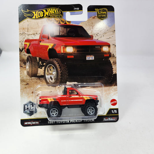 1987 Toyota Pickup Truck 1/5 * 2025 Hot Wheels Car Culture OFF ROAD Case H