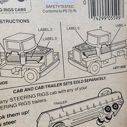 Peterbilt No 5672 * Orange * 1982 Hot Wheels Hong Kong Steering Rigs