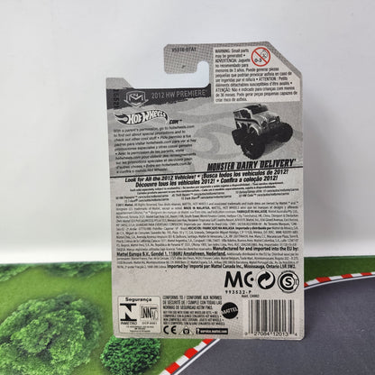 Monster Dairy Delivery #28 * WHITE * 2012 Hot Wheels