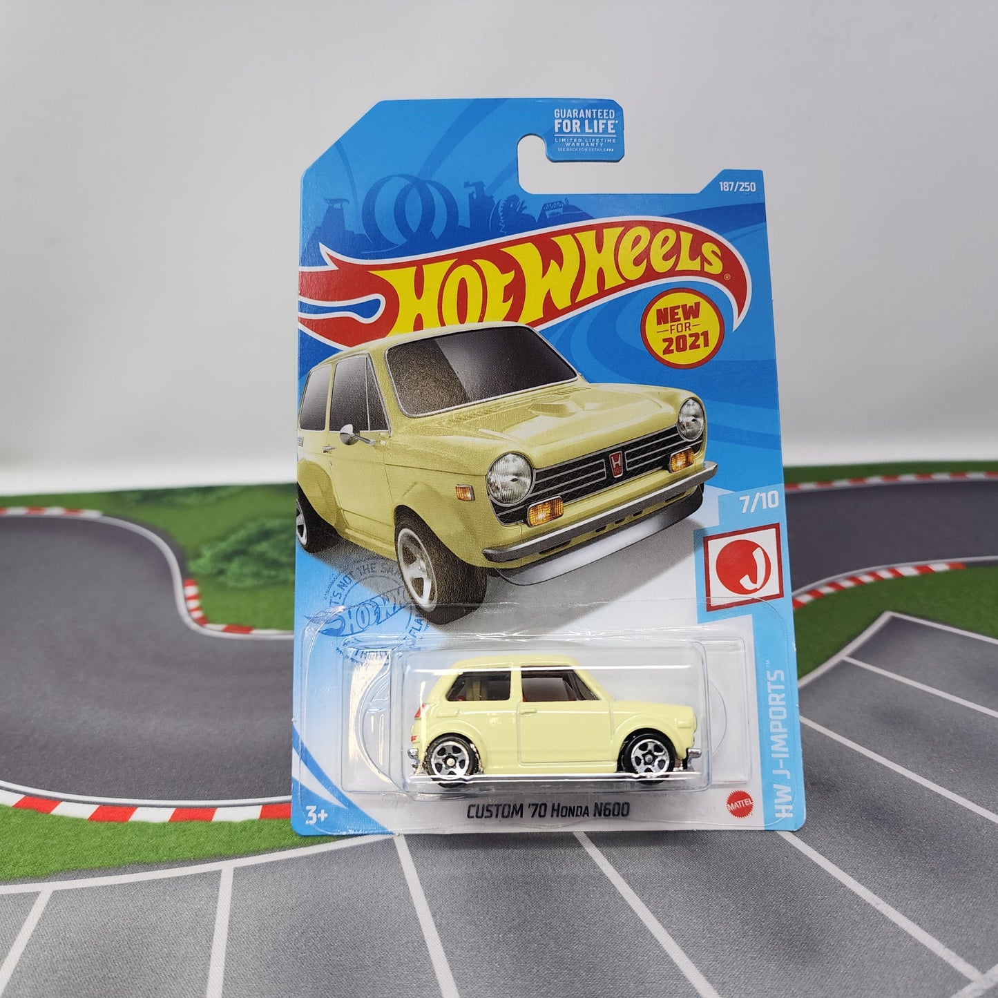 Custom '70 Honda N600 #187 * Yellow * 2021 Hot Wheels