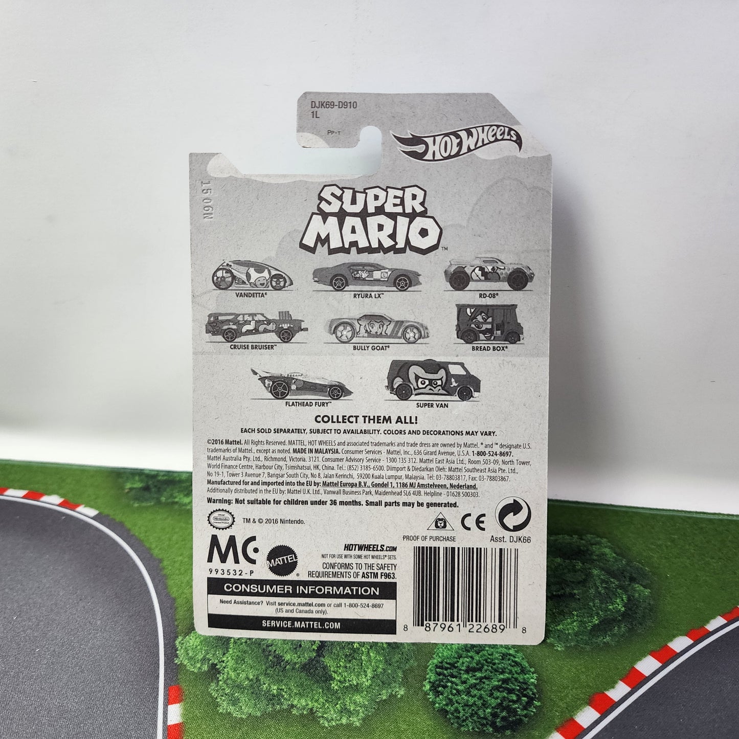 Yoshi Flathead Fury * Hot Wheels Super Mario