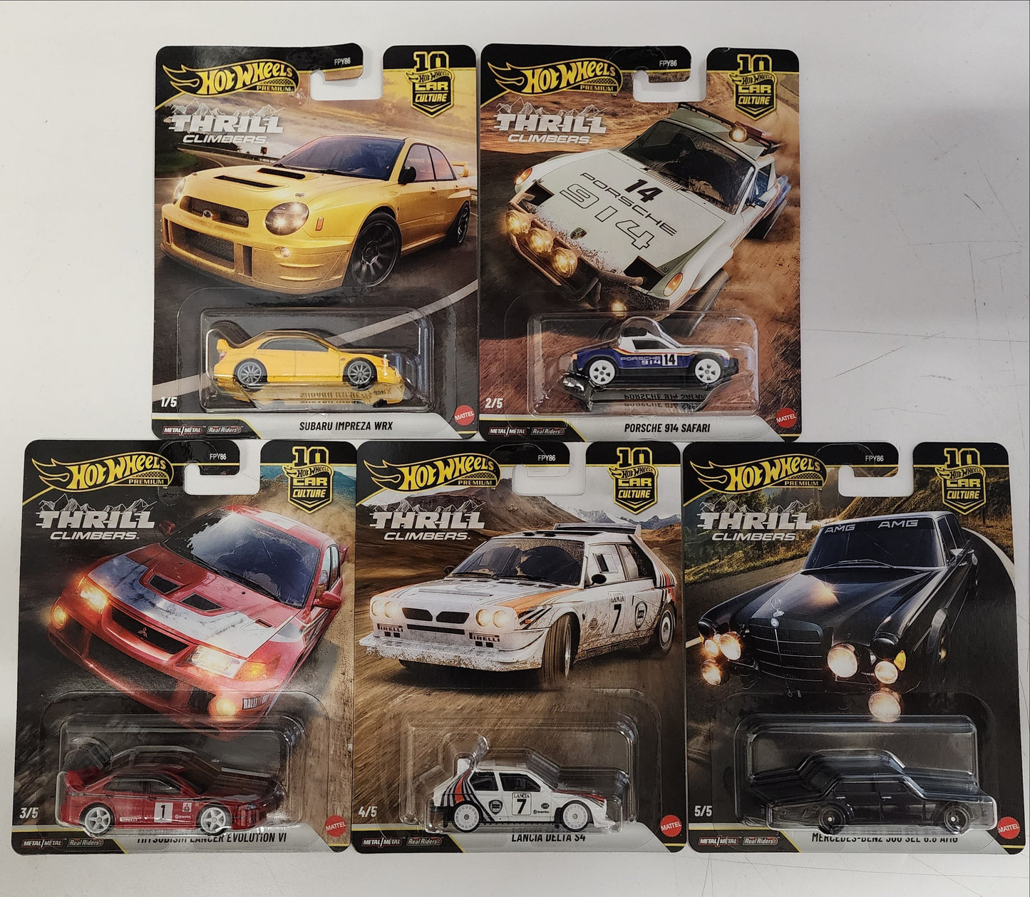 Thrill Climbers * 5 Car Set * 2026 Hot Wheels Car Culture * Case Q
