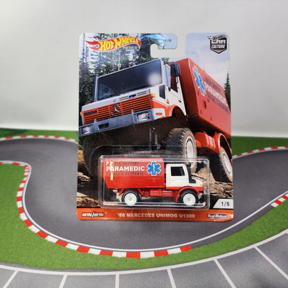 88 Mercedes Unimog U1300 * Hot Wheels Car Culture WILD TERRAIN