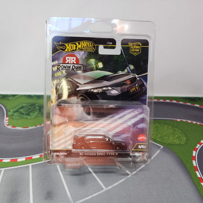 07 Honda Civic Type R 0/5 * Black CHASE * Hot Wheels Car Culture Ronin Run II