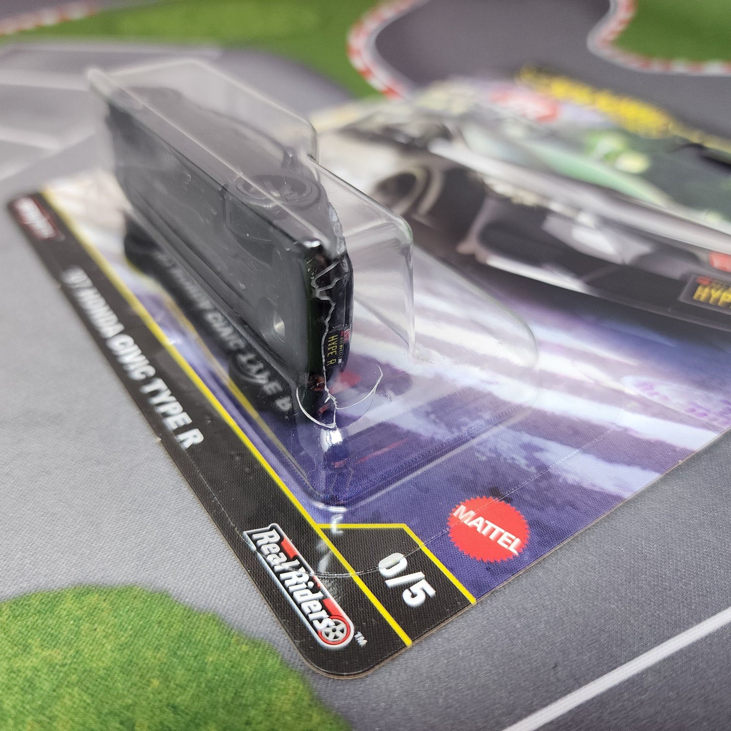 Bubble Crack * '07 Honda Civic Type R 0/5 * Black CHASE * Hot Wheels Car Culture Ronin Run II