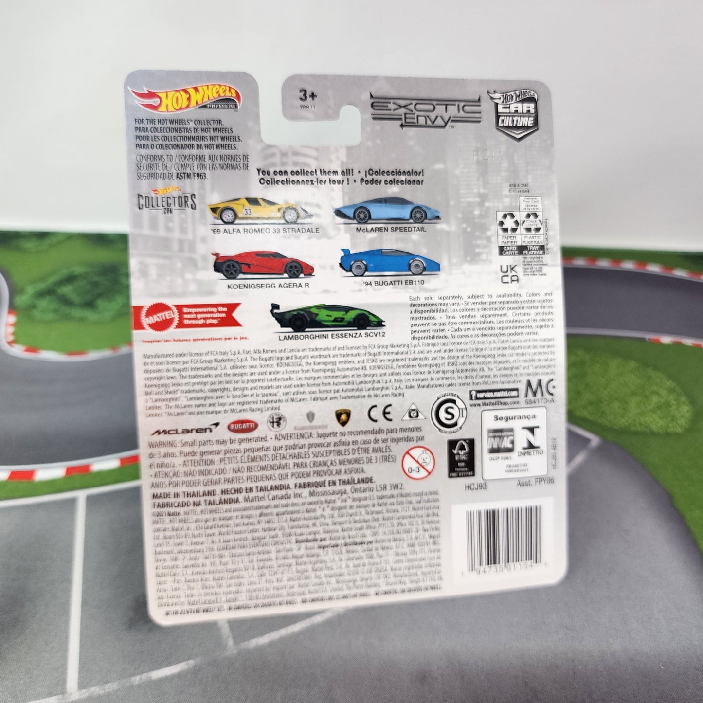 Lamborghini Essenza SCV12 0/5 * Black CHASE * Hot Wheels Car Culture Exotic Envy
