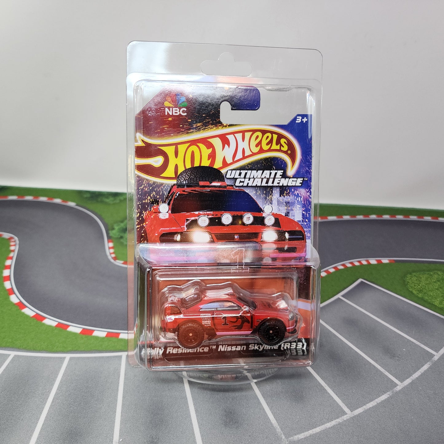 Rally Nissan Skyline R33 Ultimate Challenge NBC * Hot Wheels Red Line Club RLC