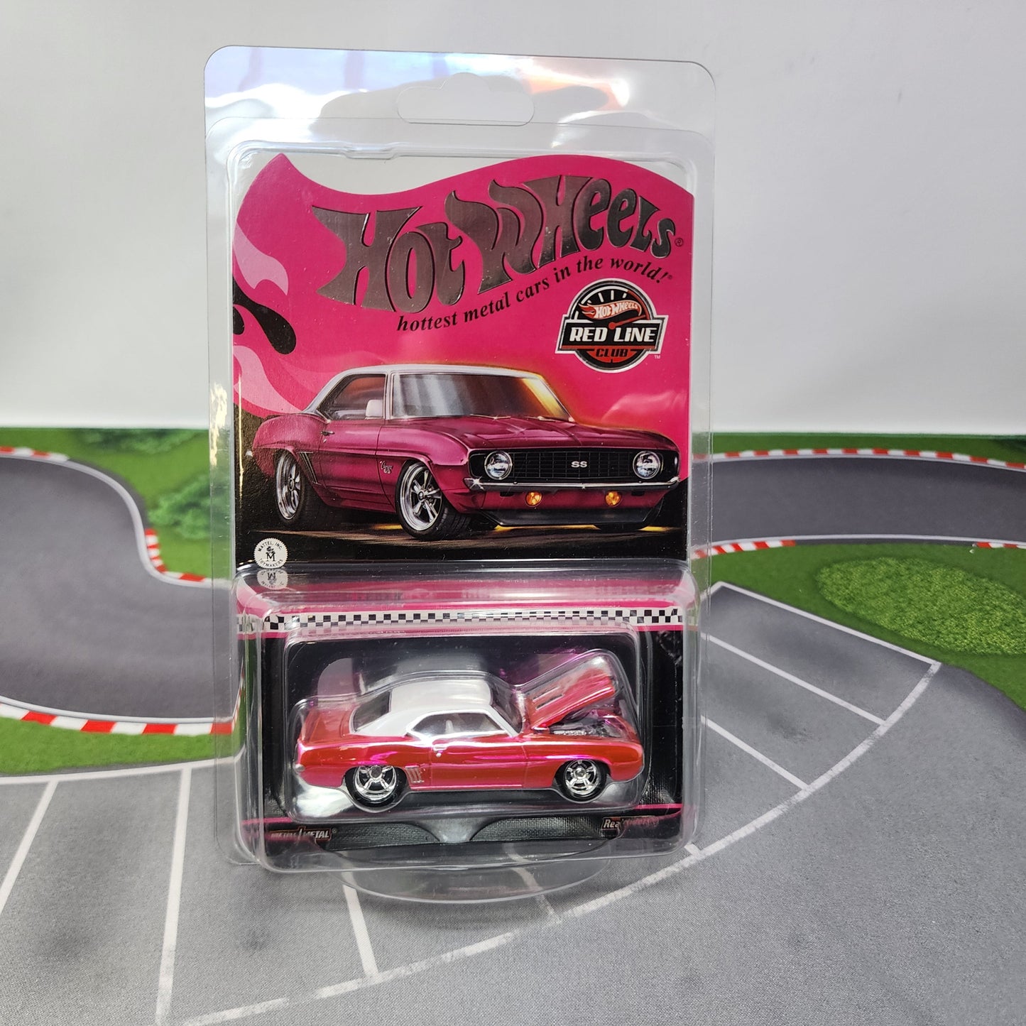 1969 chevy Camaro SS Pink * Hot Wheels Red Line Club RLC