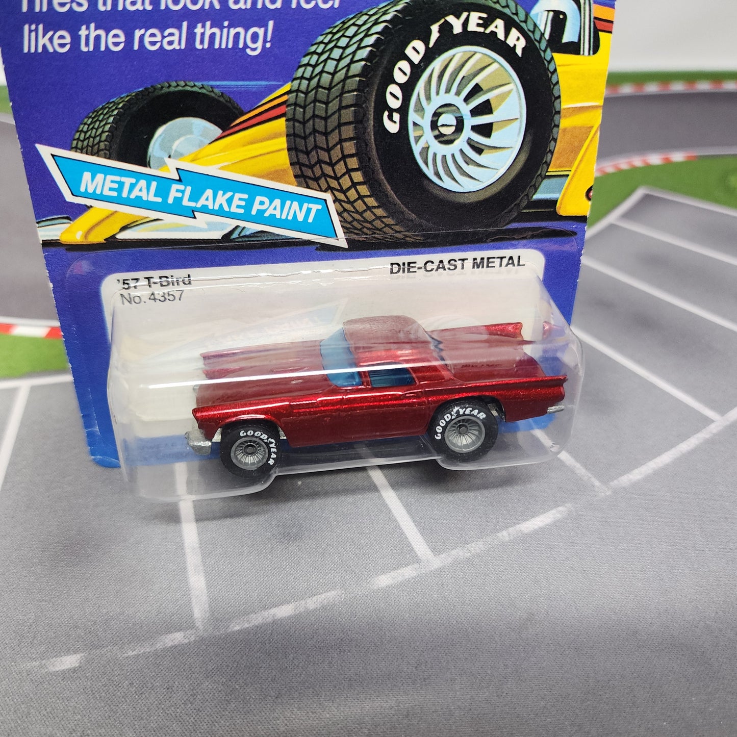57 T-Bird 4357 * Hot Wheels Real Riders 1982 Malaysia