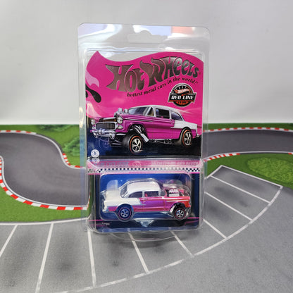 55 Chevy Bel Air Gasser * PINK * Hot Wheels Red Line Club RLC Club Party