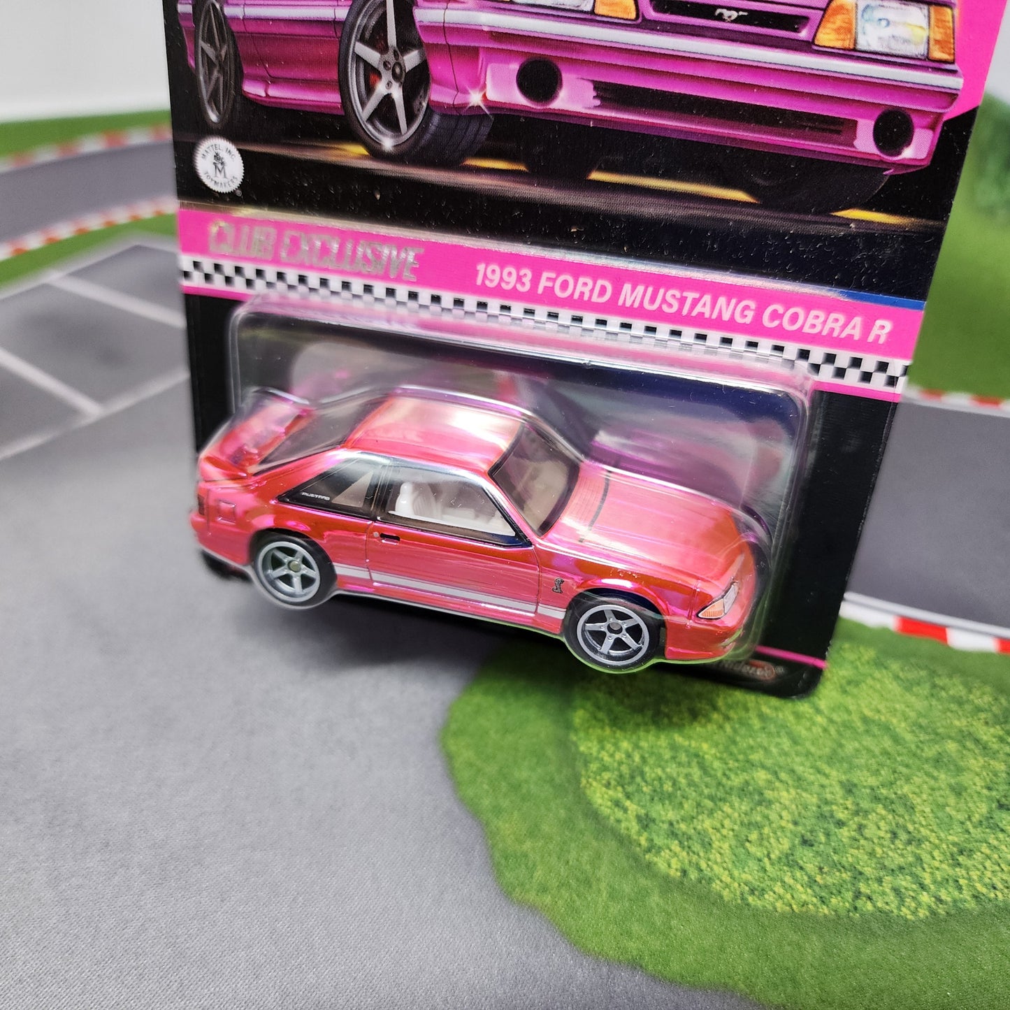 1993 Ford Mustang Cobra R * Pink Party Car * Hot Wheels Red Line Club RLC