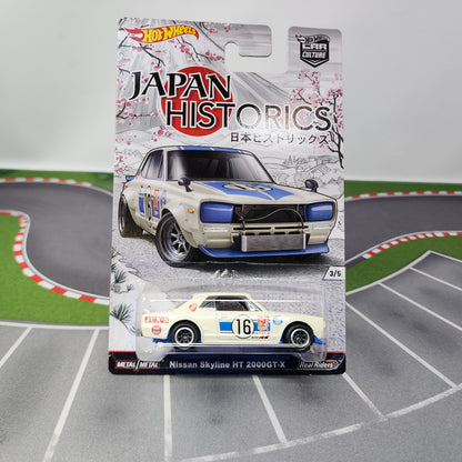 Nissan Skyline HT 2000GT-X w/ Roll Cage * Hot Wheels Japan Historics Car Culture