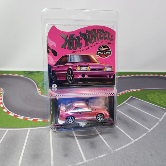 1993 Ford Mustang Cobra R * Pink Party Car * Hot Wheels Red Line Club RLC