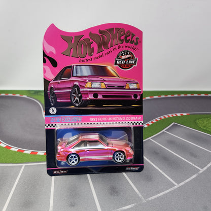 1993 Ford Mustang Cobra R * Pink Party Car * Hot Wheels Red Line Club RLC