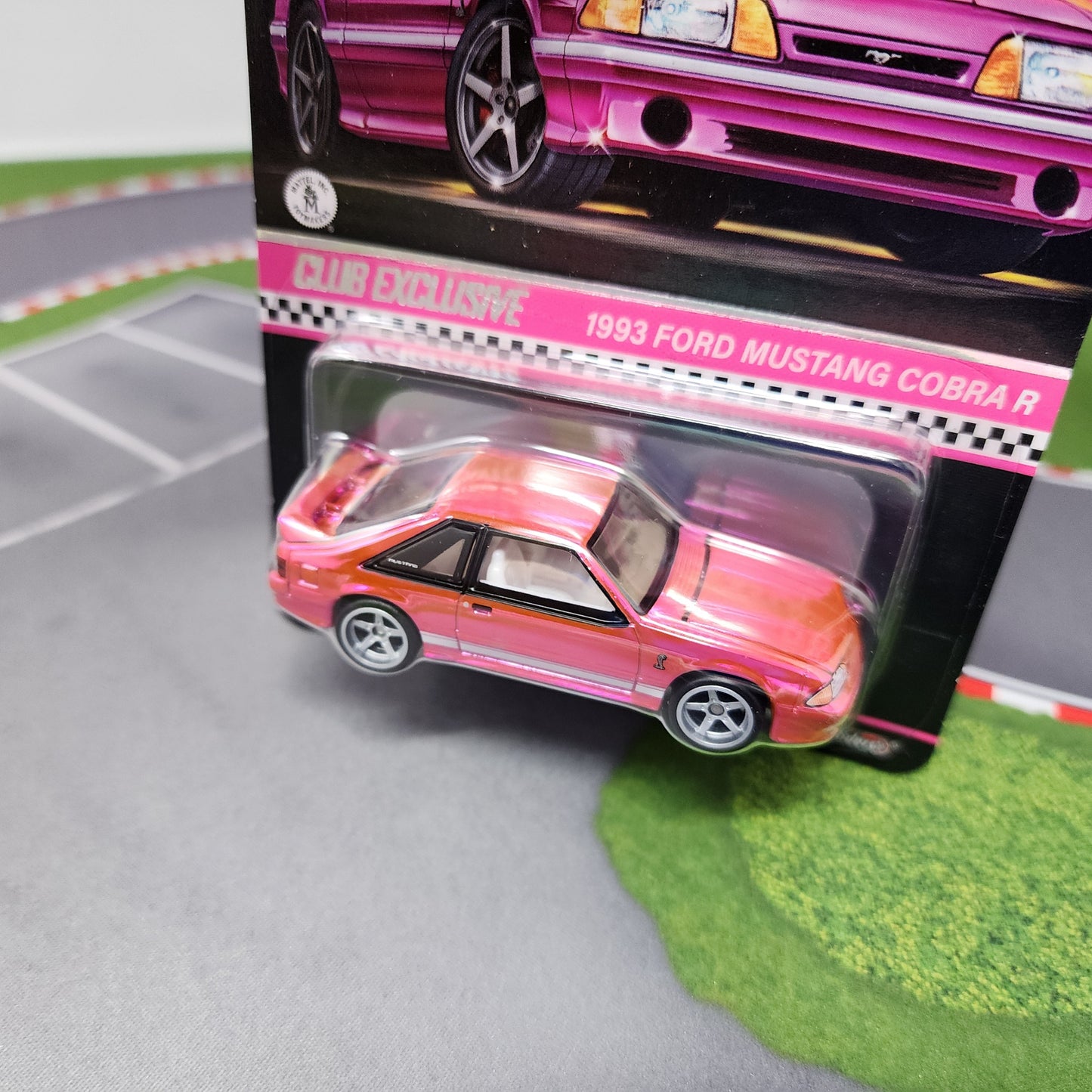 1993 Ford Mustang Cobra R * Pink Party Car * Hot Wheels Red Line Club RLC