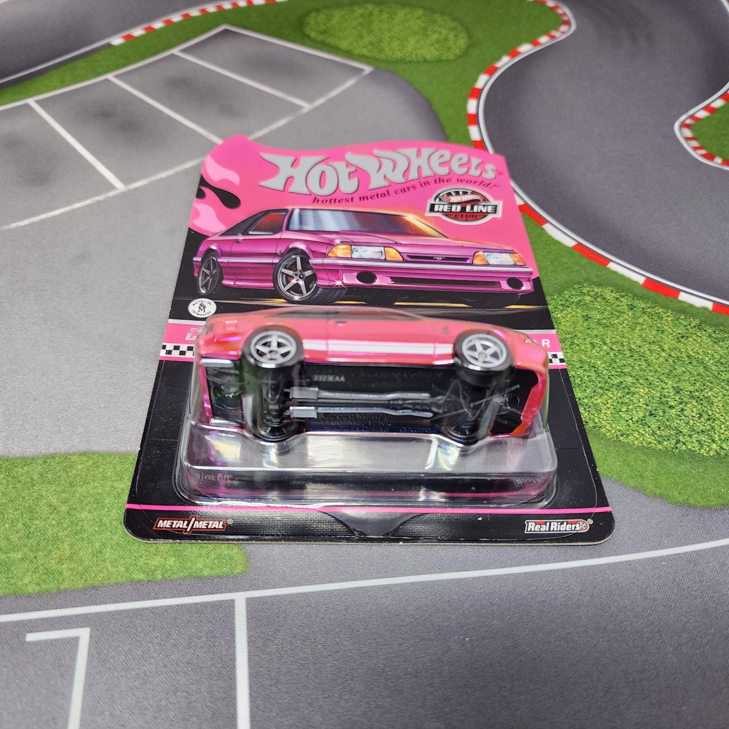 1993 Ford Mustang Cobra R * Pink Party Car * Hot Wheels Red Line Club RLC
