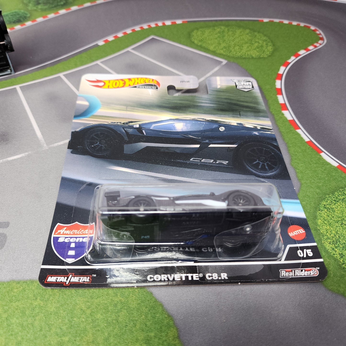 Corvette C8.R 0/5 * Black CHASE * Hot Wheels Car Culture AMERICAN SCENE
