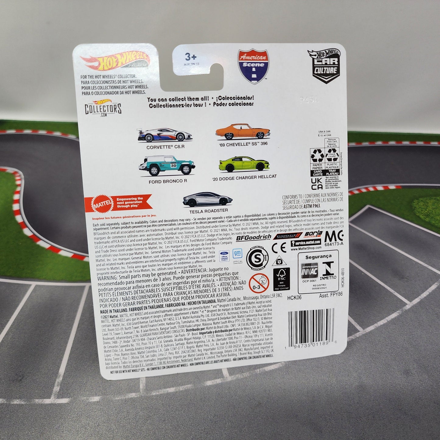 Corvette C8.R 0/5 * Black CHASE * Hot Wheels Car Culture AMERICAN SCENE