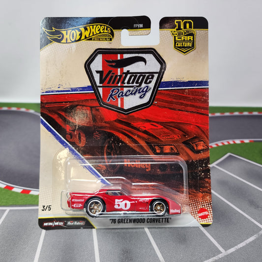 76 Greenwood Corvette #3/5 * 2026 Hot Wheels Car Culture VINTAGE RACING Case T