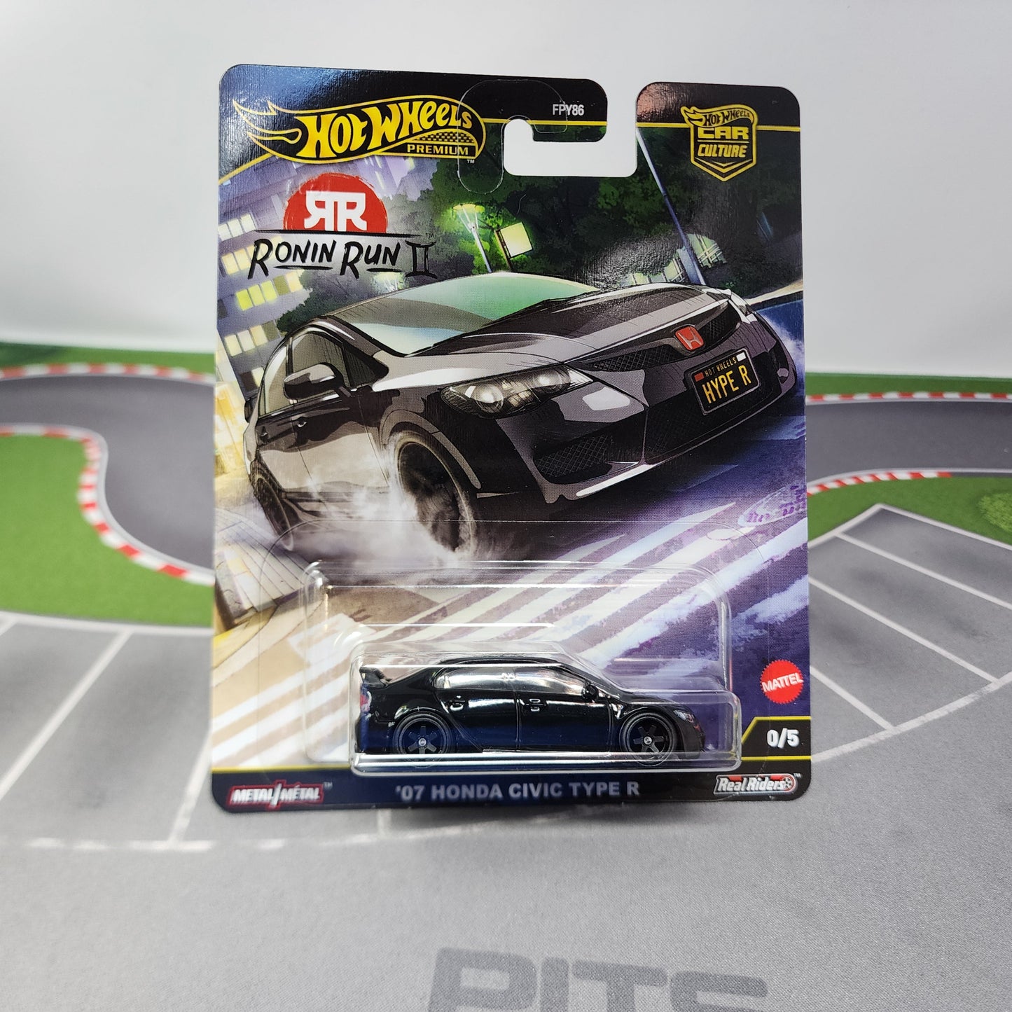 07 Honda Civic Type R * CHASE * Hot Wheels Car Culture Ronin Run II