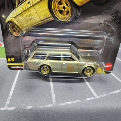 Datsun 510 Wagon * GOLD CHASE * Hot Wheels Car Culture Japan Historics 5