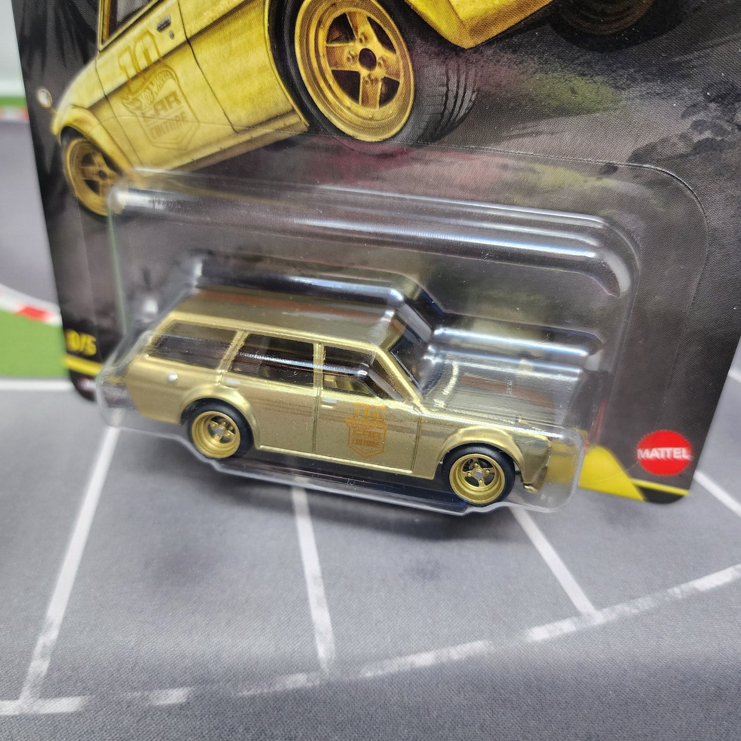Datsun 510 Wagon * GOLD CHASE * Hot Wheels Car Culture Japan 5 * BAD CARD