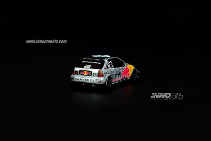 INNO Models 1:64 Honda Civic EK9 Type-R JDM Series OSAKA AUTO MESSE 2020 in Silver