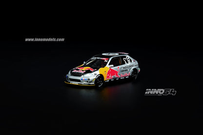 INNO Models 1:64 Honda Civic EK9 Type-R JDM Series OSAKA AUTO MESSE 2020 in Silver